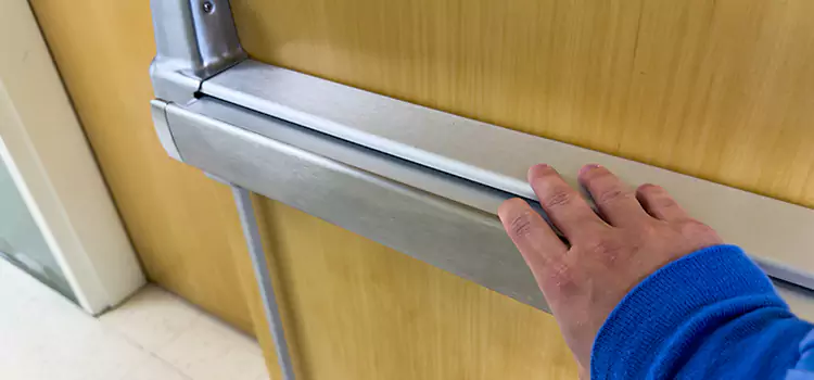 Installing a Push Bar on a Door Danvers